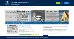 Desktop Screenshot of digi.kansalliskirjasto.fi