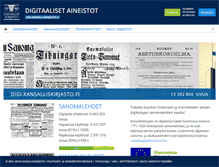 Tablet Screenshot of digi.kansalliskirjasto.fi